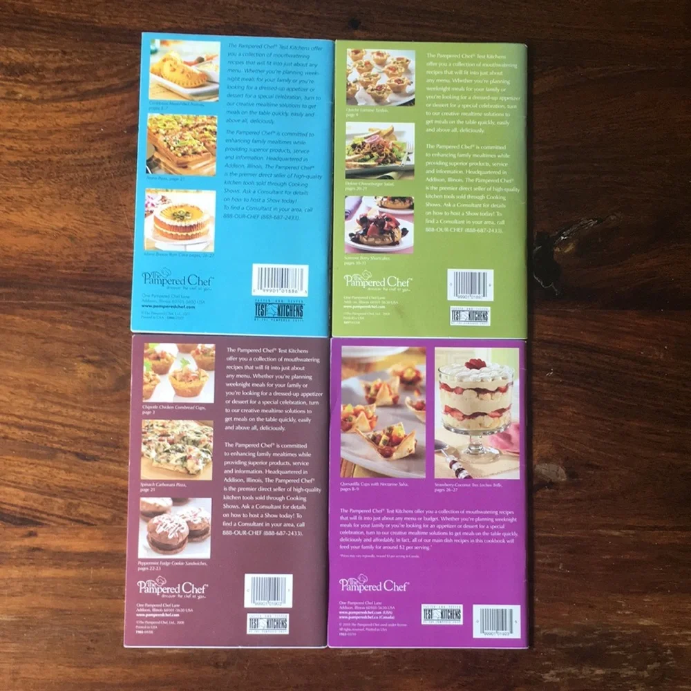 13 Pampered Chef ‘Season's Best’ + ‘Favorites’ Books Booklets 1992 - 2010